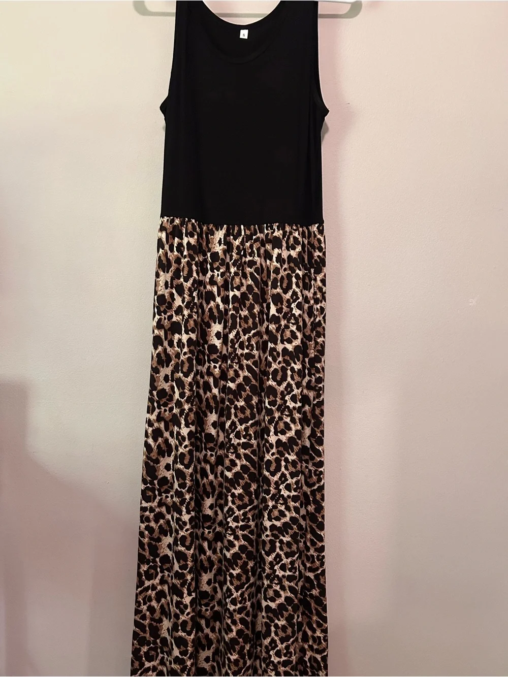 Leopard print dress, soft. Long.